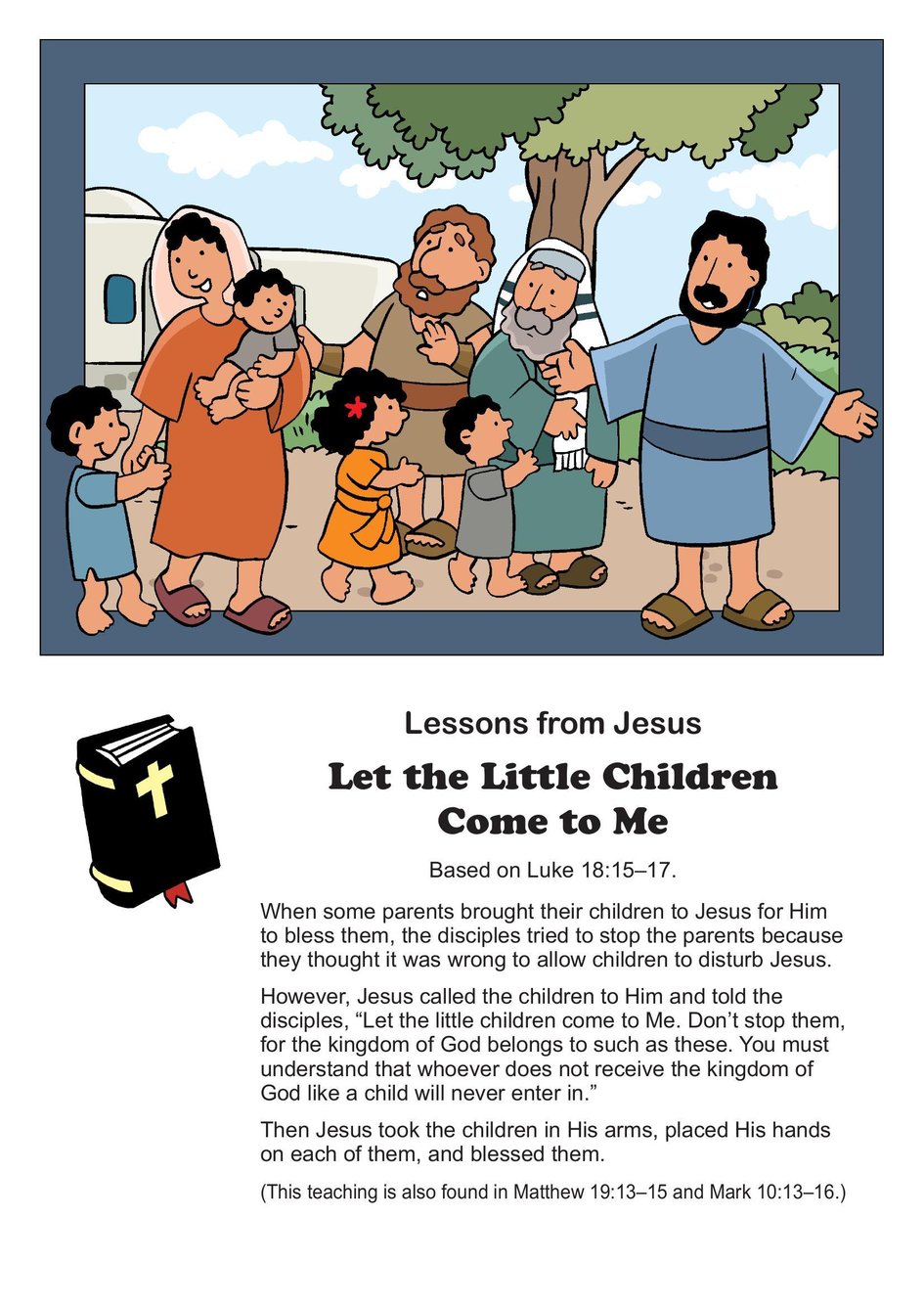 Mark 10 Verses 13 16